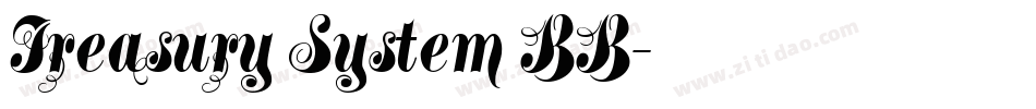 Treasury System BB字体转换